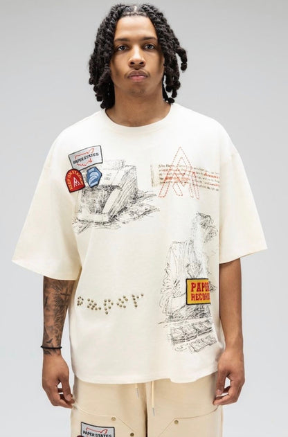 PATCHWORK & RECORDS GRAPHIC TEE PAPER MONEY