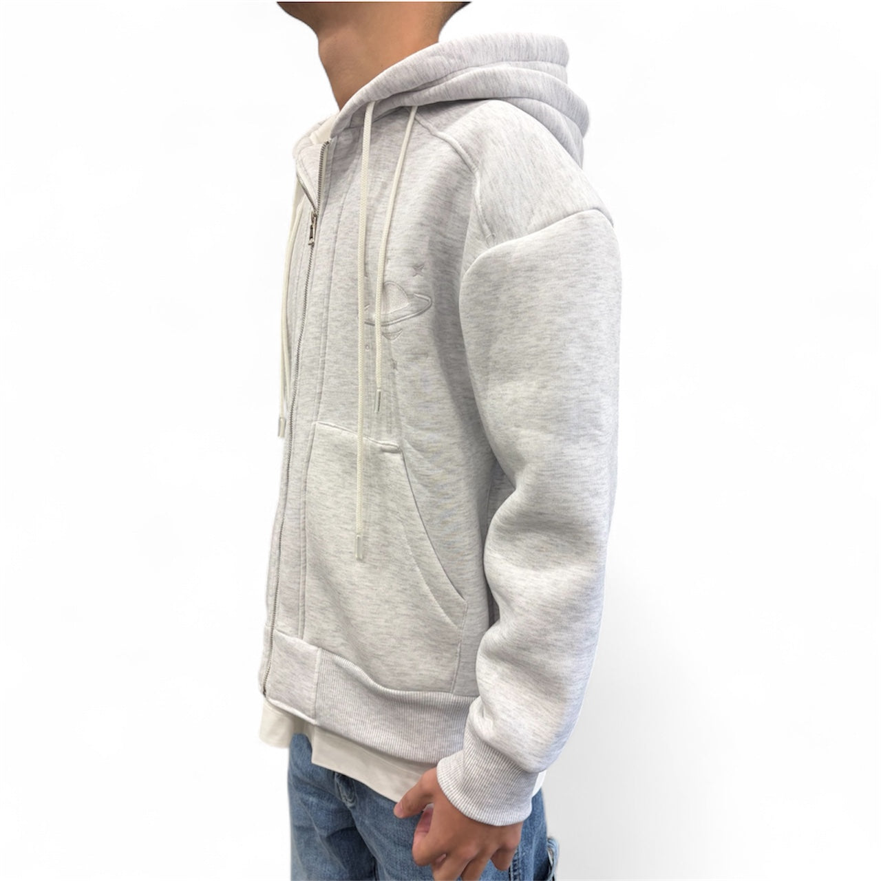 SATURN DOUBLE HOODED GREY