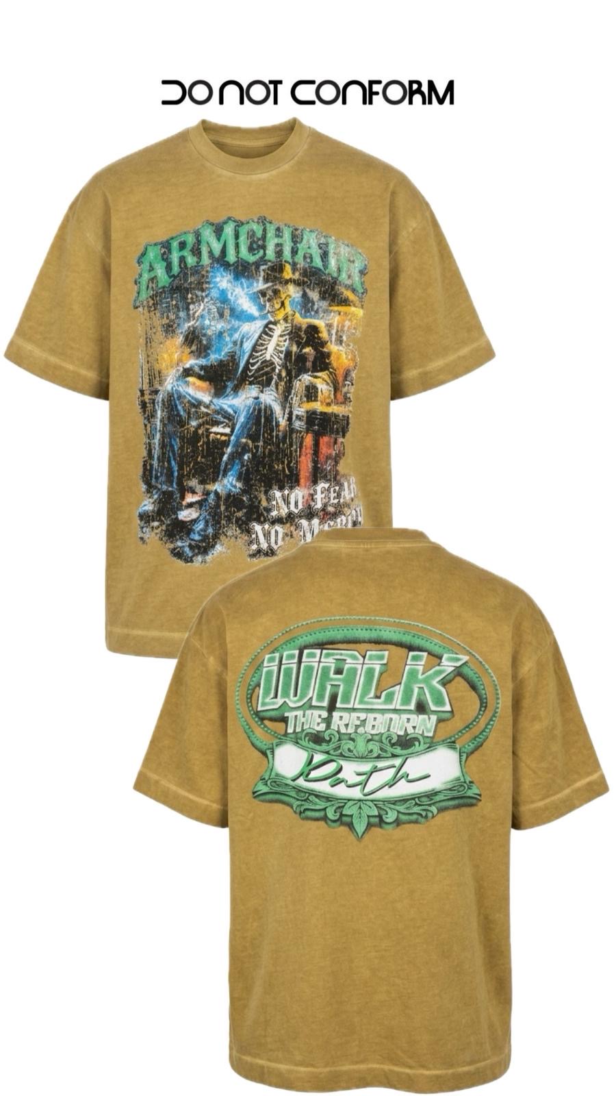 ARMCHAIR WASHED TEE MUSTARD 3068