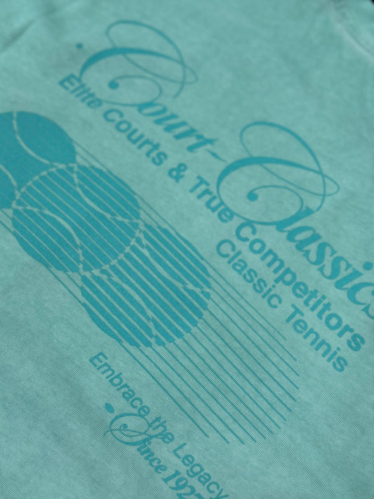TEE WASH WATER GREEN COURT CLASSICS 1540