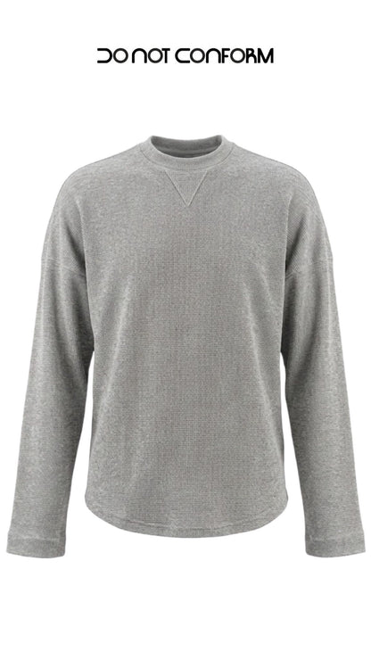 WAFFLE GREY DONOT LONG SLEEVE 3038