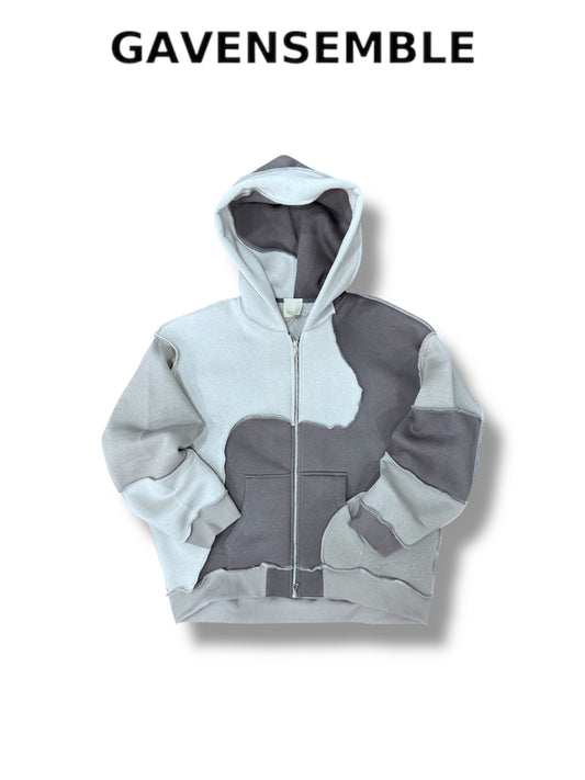 GREY WAVES HOODIE