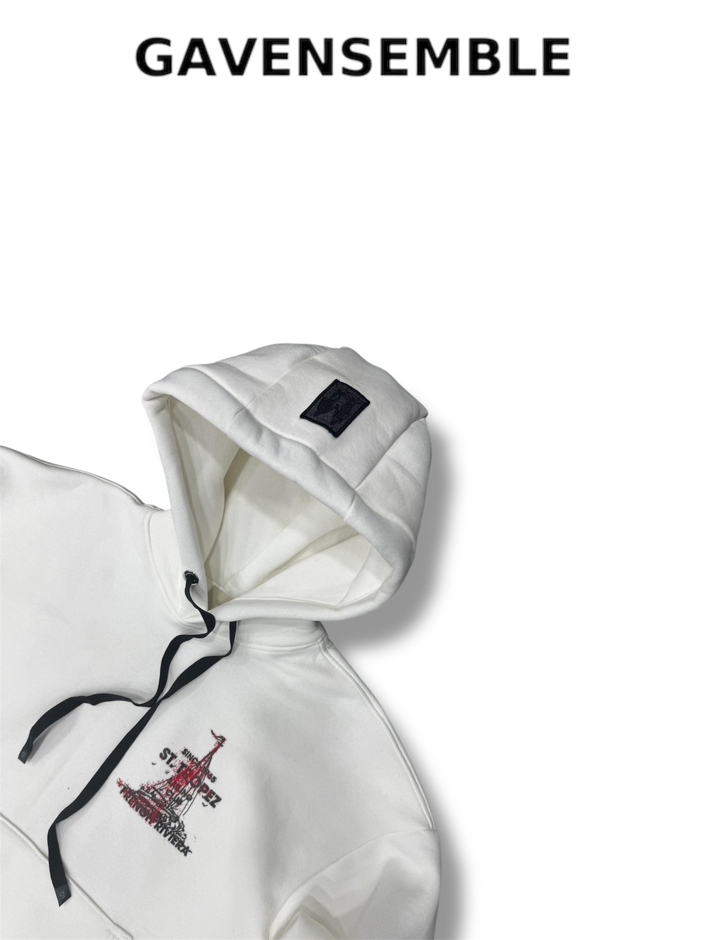 WHITE HOODIE ST.TROPEZ