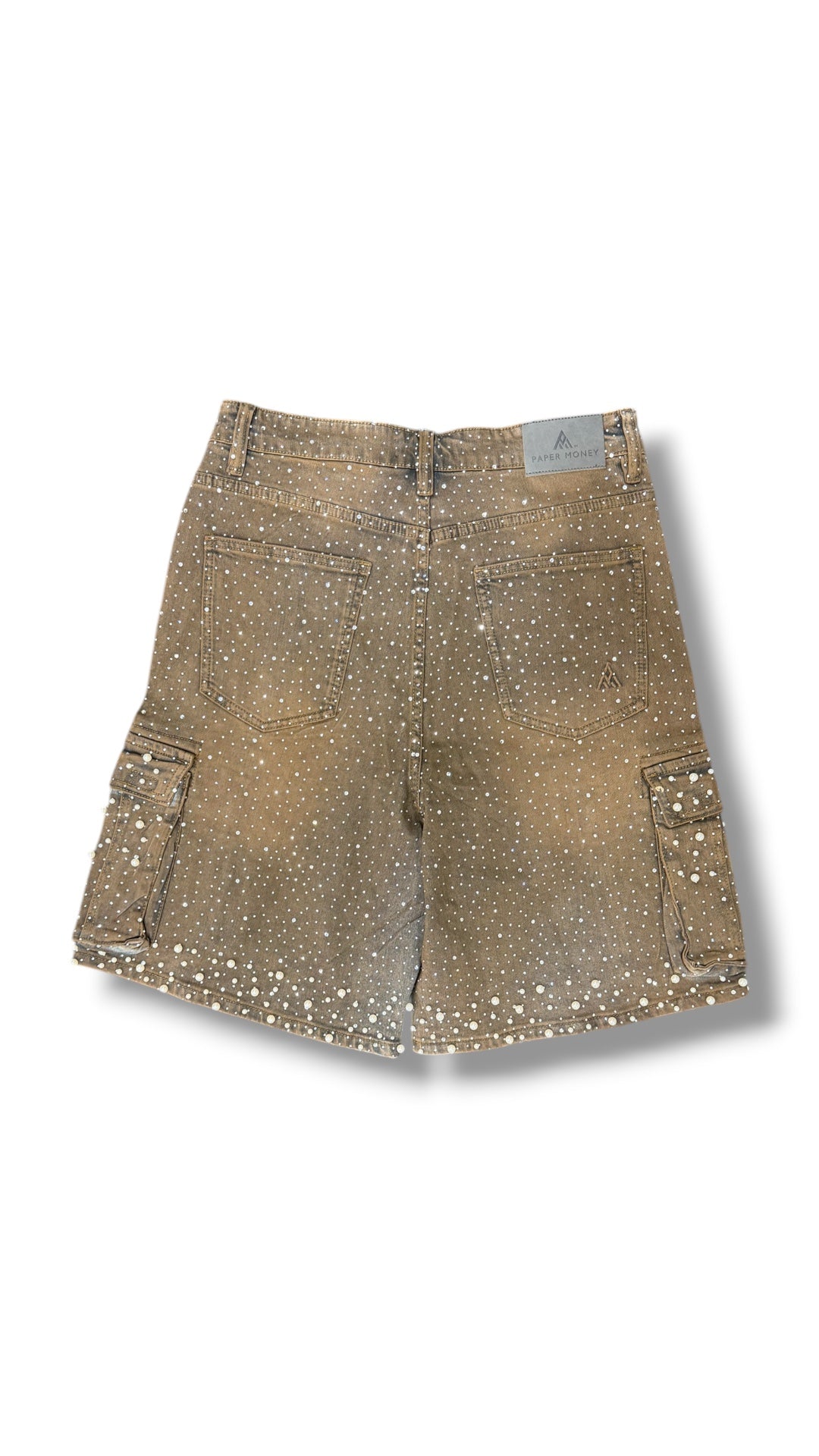 PAPER MONEY PEARL CRYSTAL SHORTS DUSK