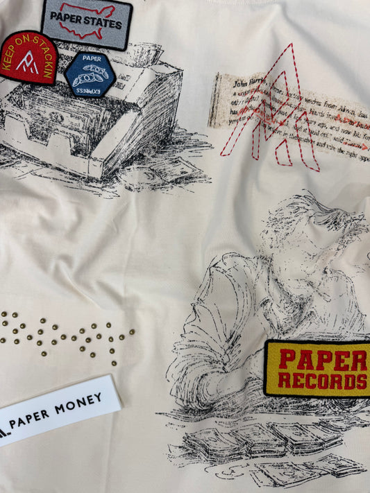 PATCHWORK & RECORDS GRAPHIC TEE PAPER MONEY