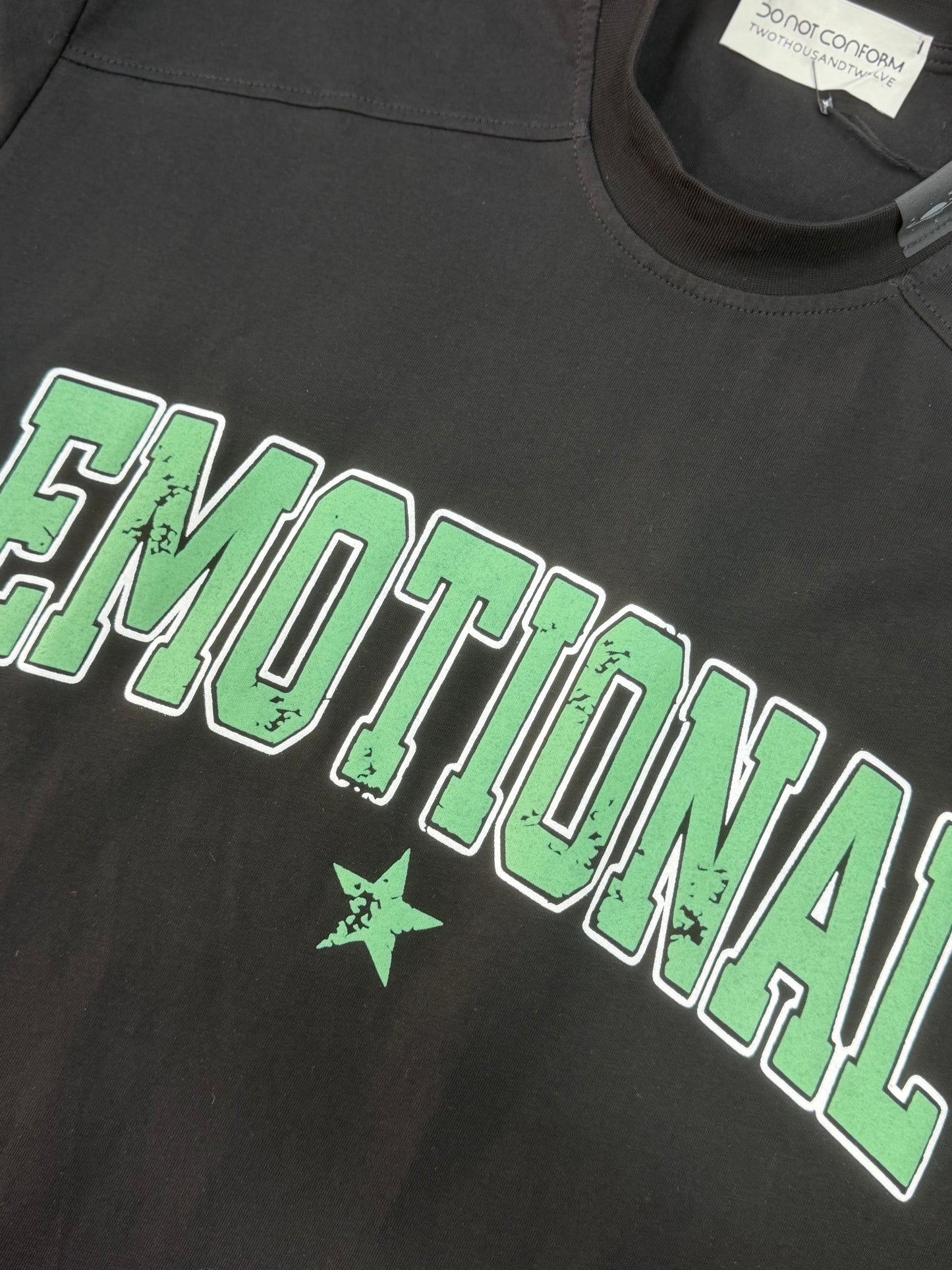 BLACK TEE DOUBLE PRINT EMO.T.RUST 3029