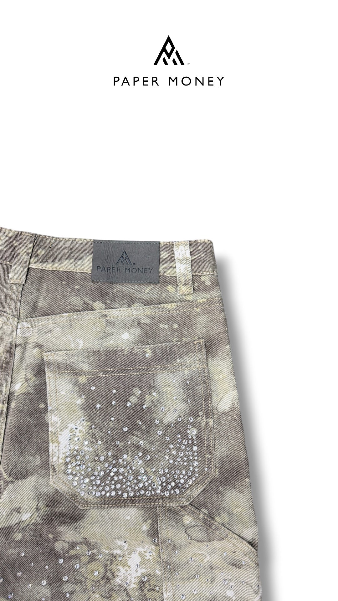 CRYSTALIZED CAMO FADED PAPER MONEY