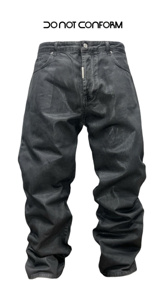 BAGGY GREY WAXED LEATHER 2040/1
