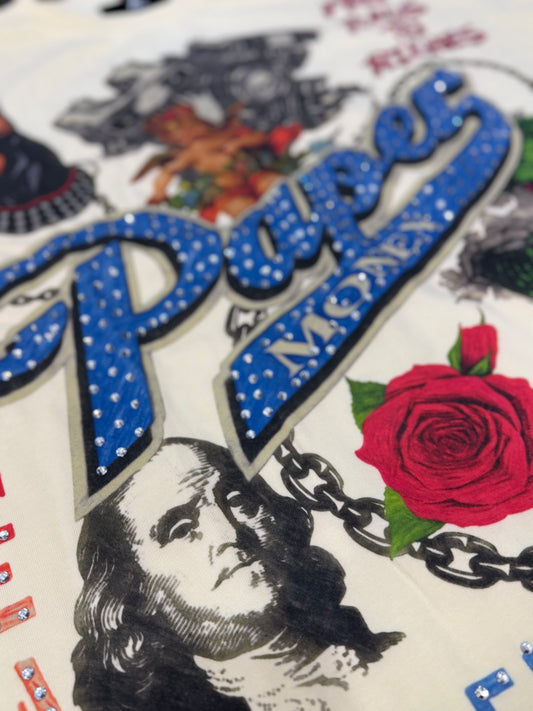 FOR THE DOGS BONE TEE PAPER MONEY