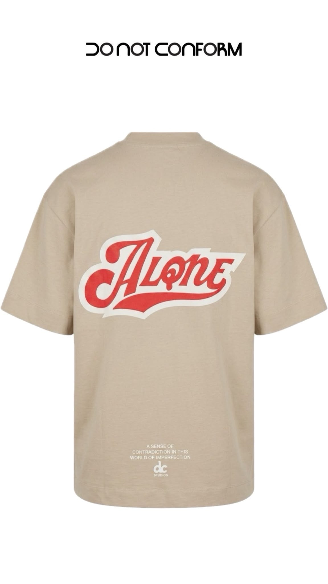 ALONE BEIGE TEE 3024