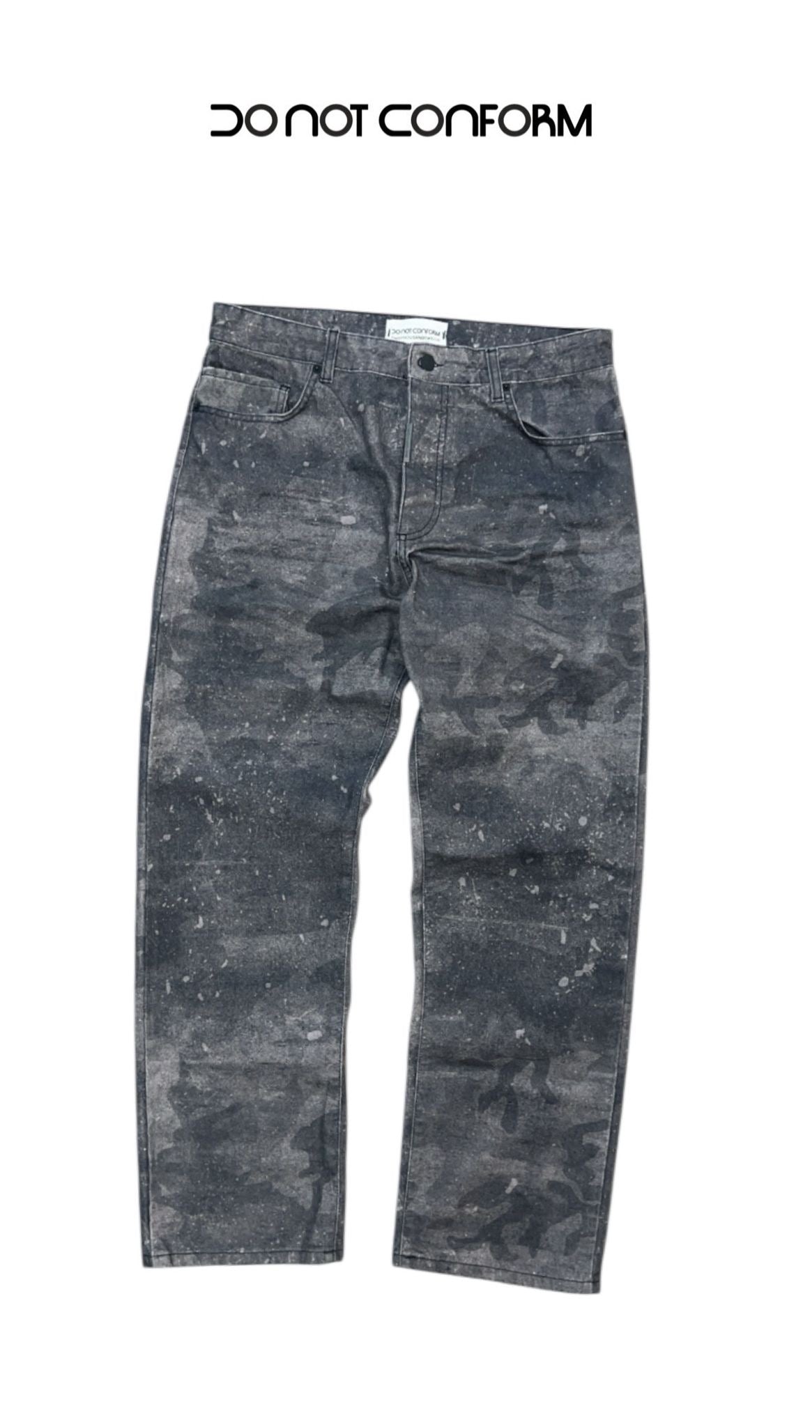 BAGGY DENIM BLACK CAMOUFLAGE