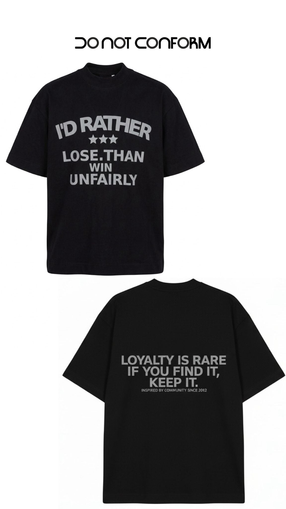 LOYALTY BLACK TEE 3034