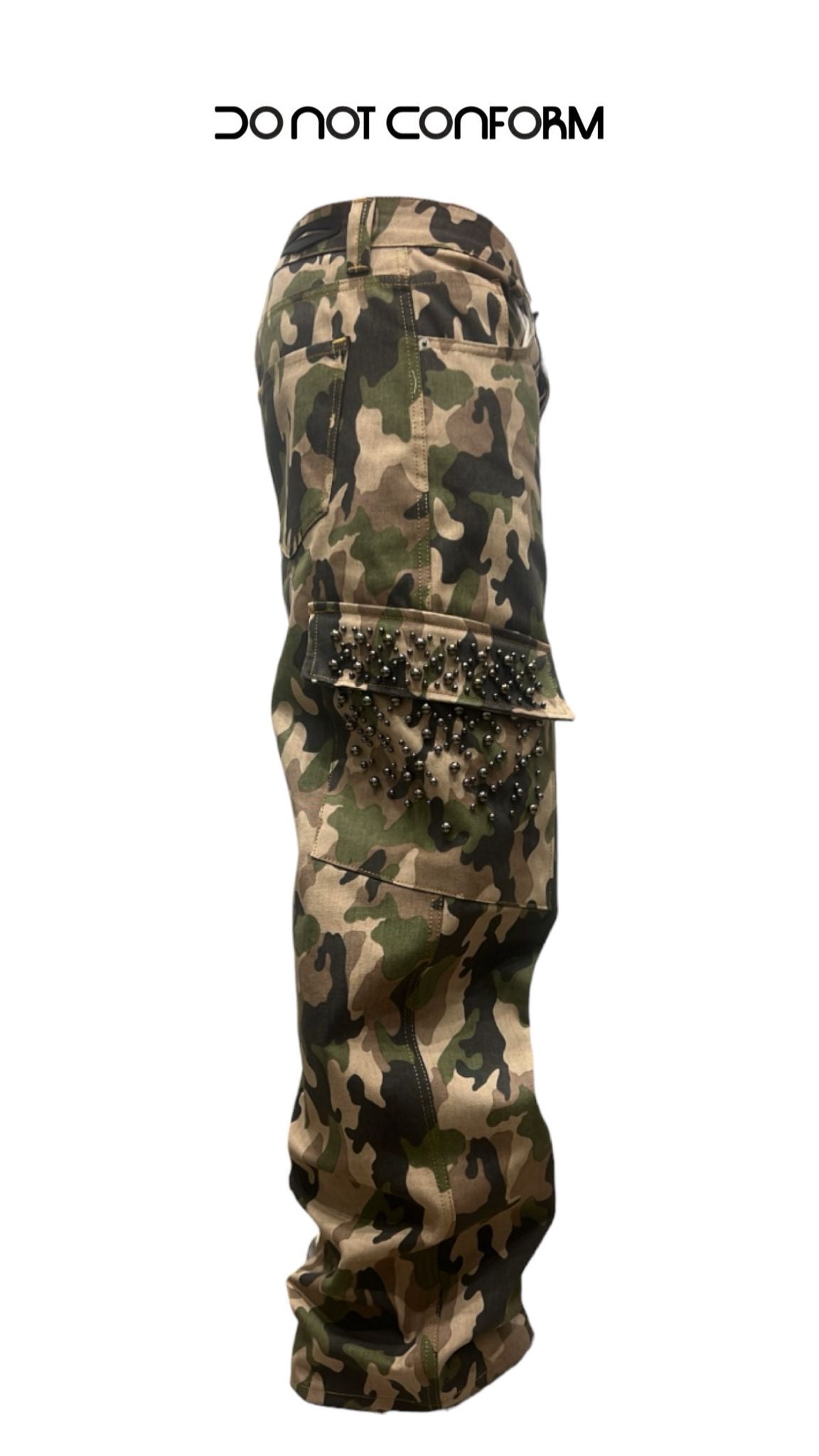 MILITARY CARGO POCKETS RHINESTONE 3024