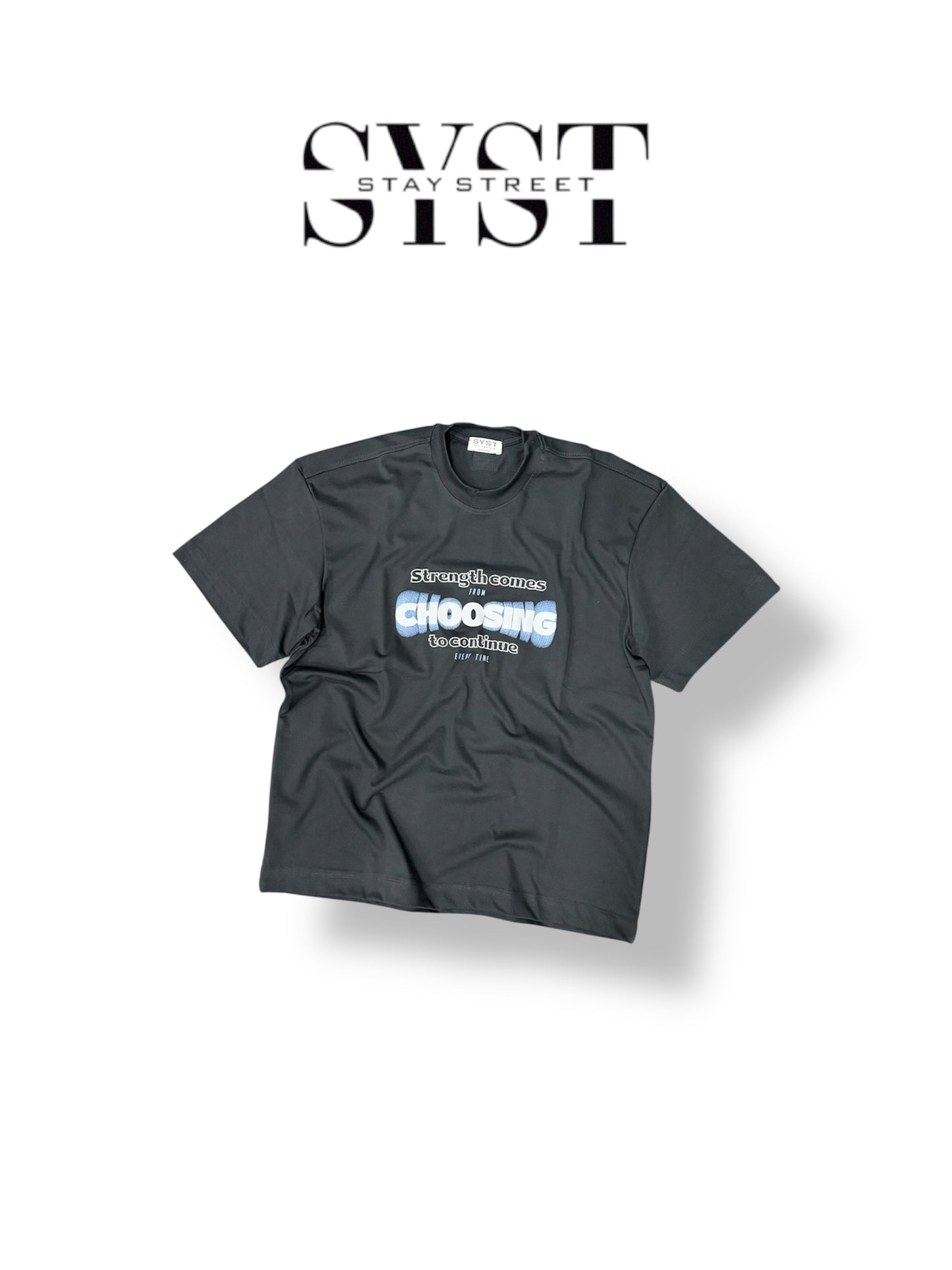 BLACK TEE CHOOSING 7008