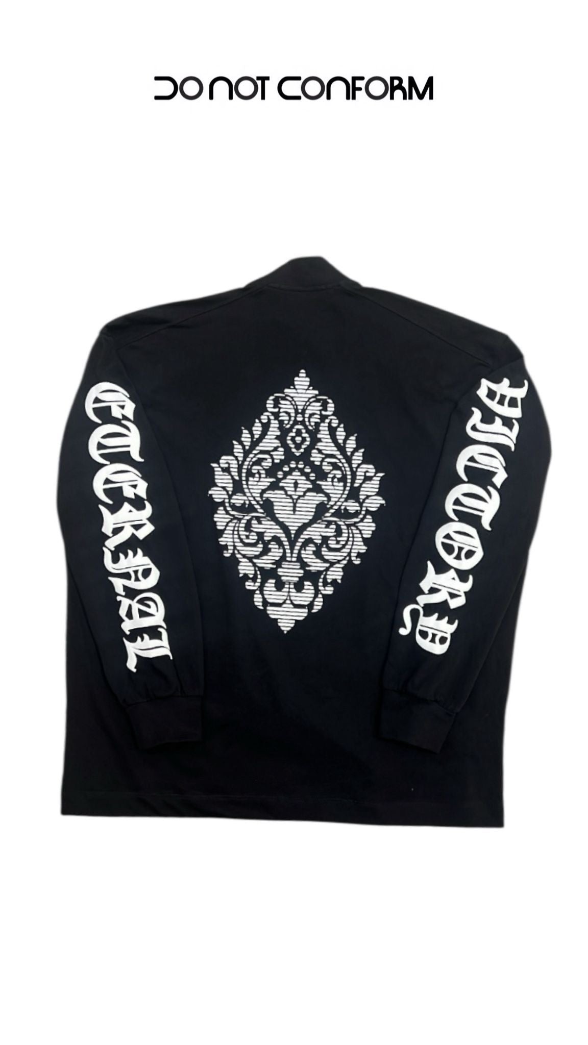 BLACK LONG SLEEVE PRINT ALL SIDES