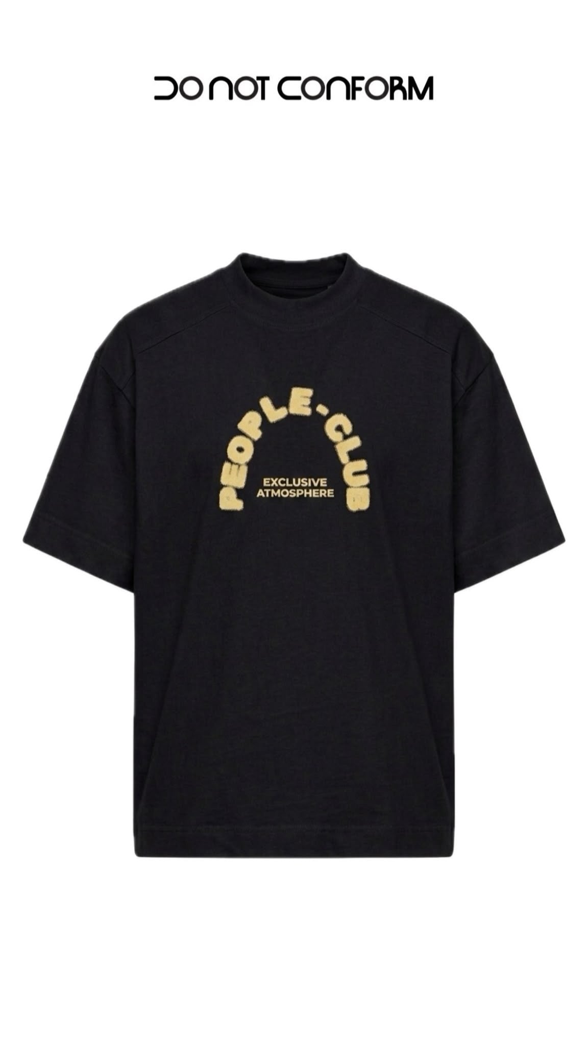 PEOPLE CLUB BLACK TEE 3031
