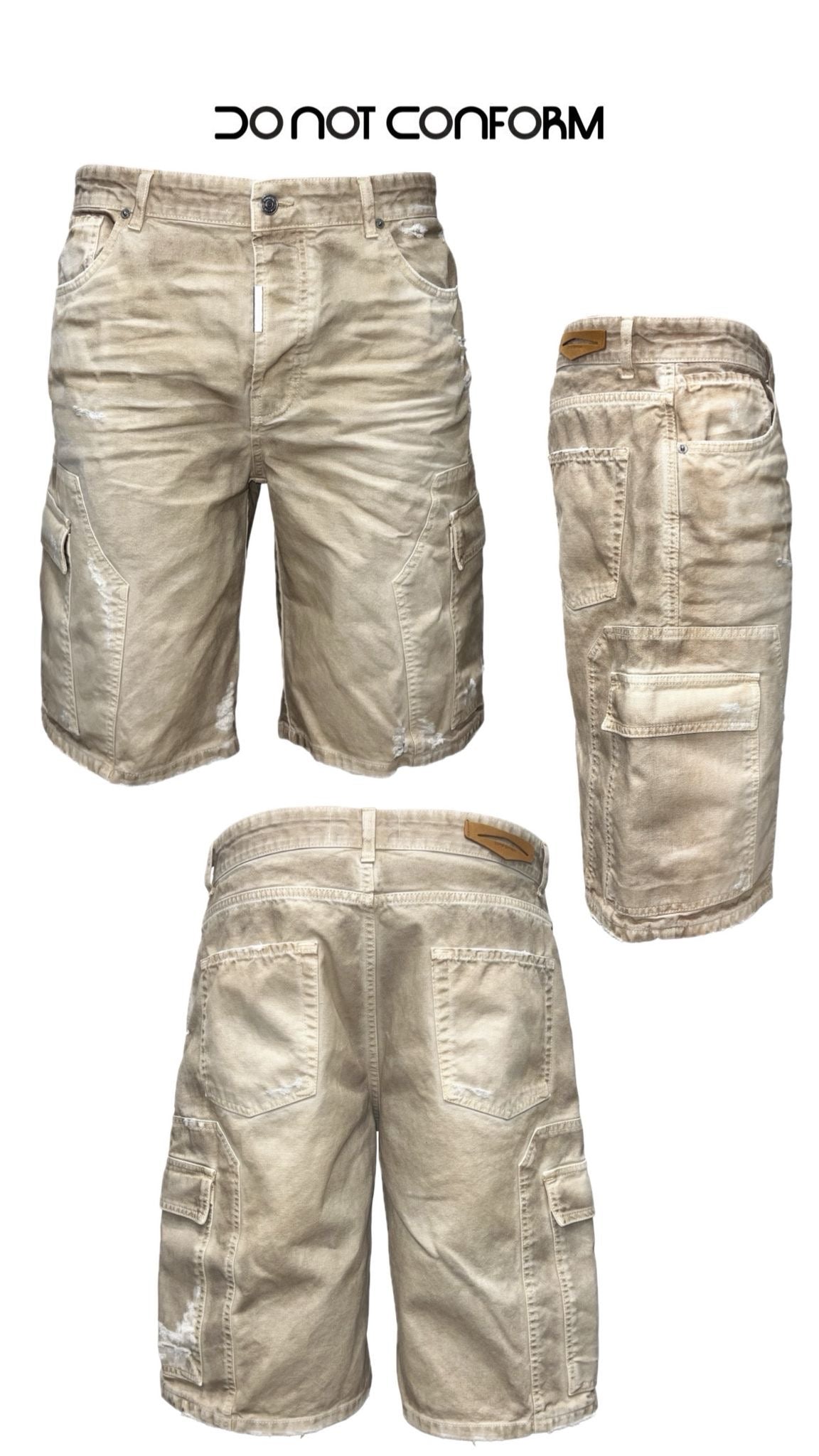 SHORT CARGO BUTTER PIGMENTED TRANSPARENT 3030