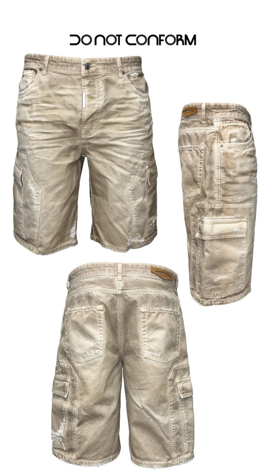 SHORT CARGO BUTTER PIGMENTED TRANSPARENT 3030