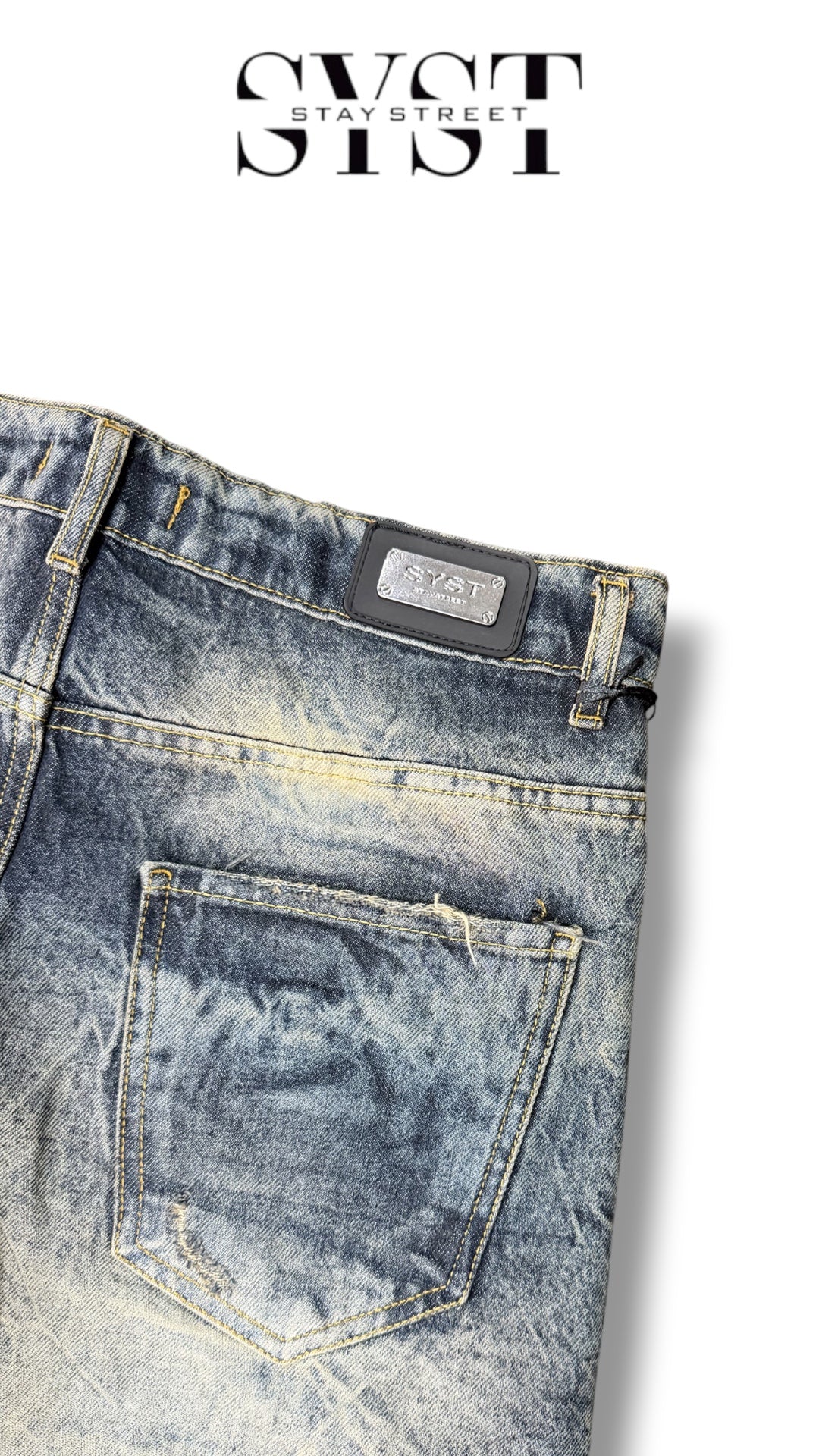 BAGGY DISTRESSED SYST J 8007