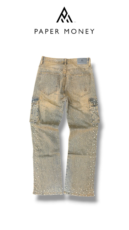 CRYSTALLIZED PEARL PANTS PAPER MONEY