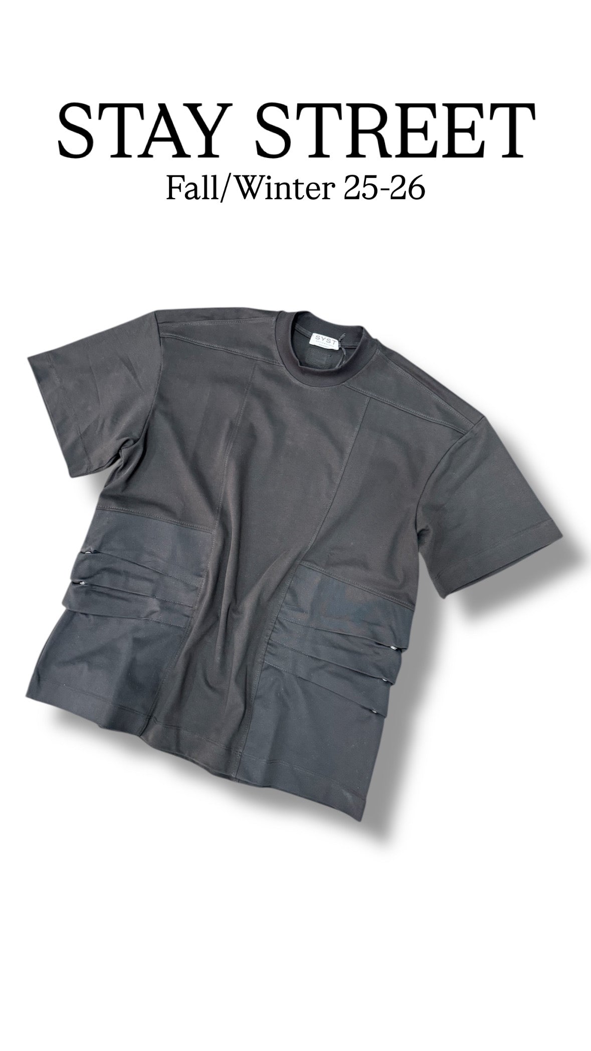 CIAPPA DETAIL BLACK TEE