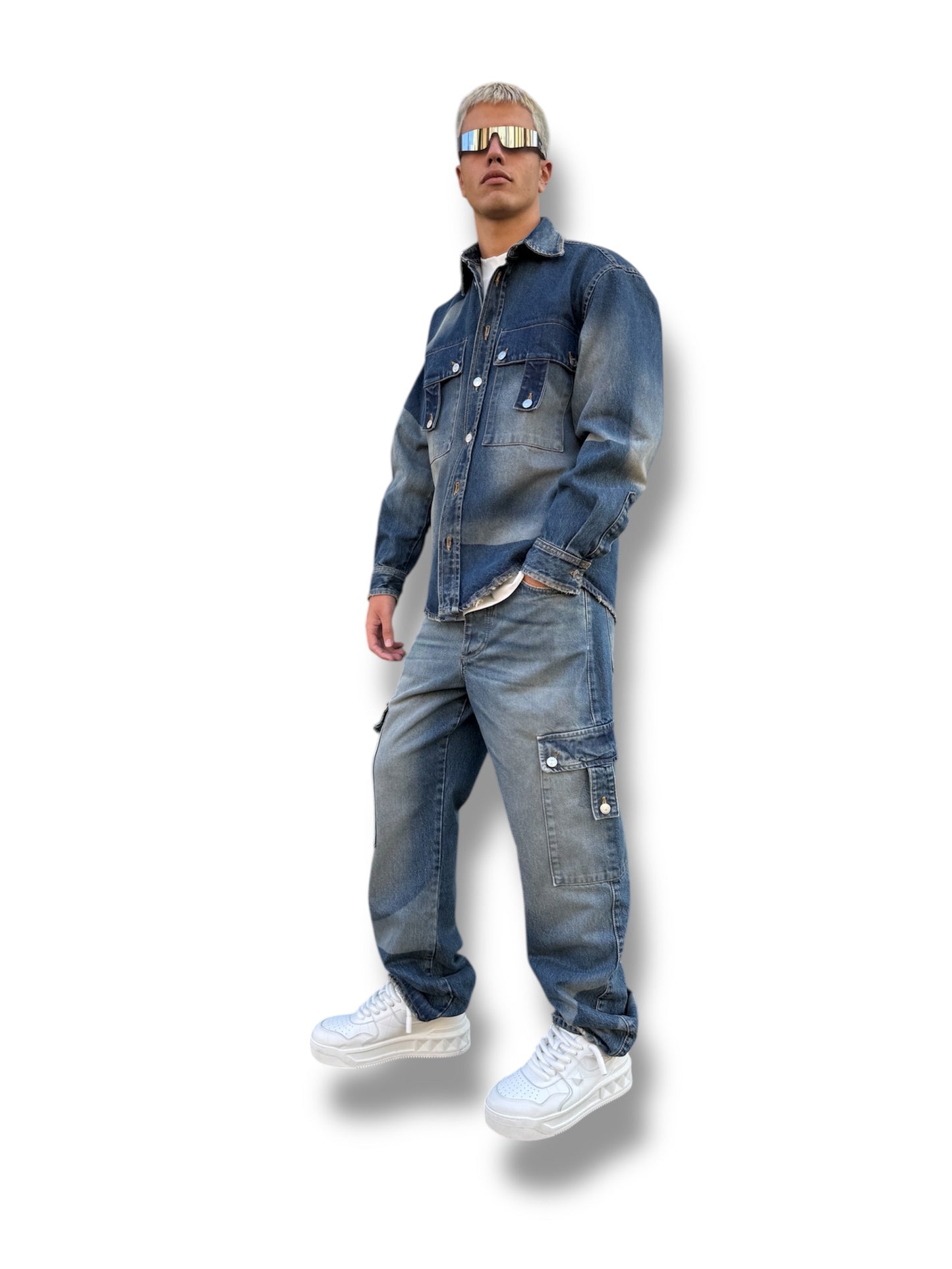 DENIM COORDSET LASERIZED