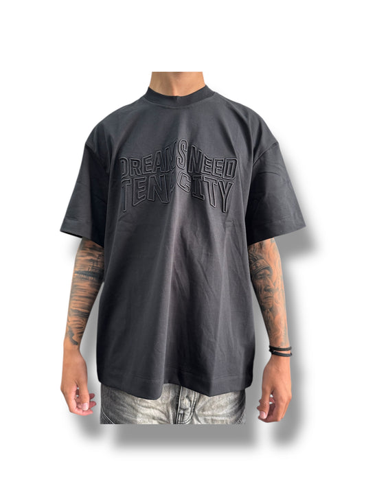DREAMS NEED TENACITY BLACK TEE