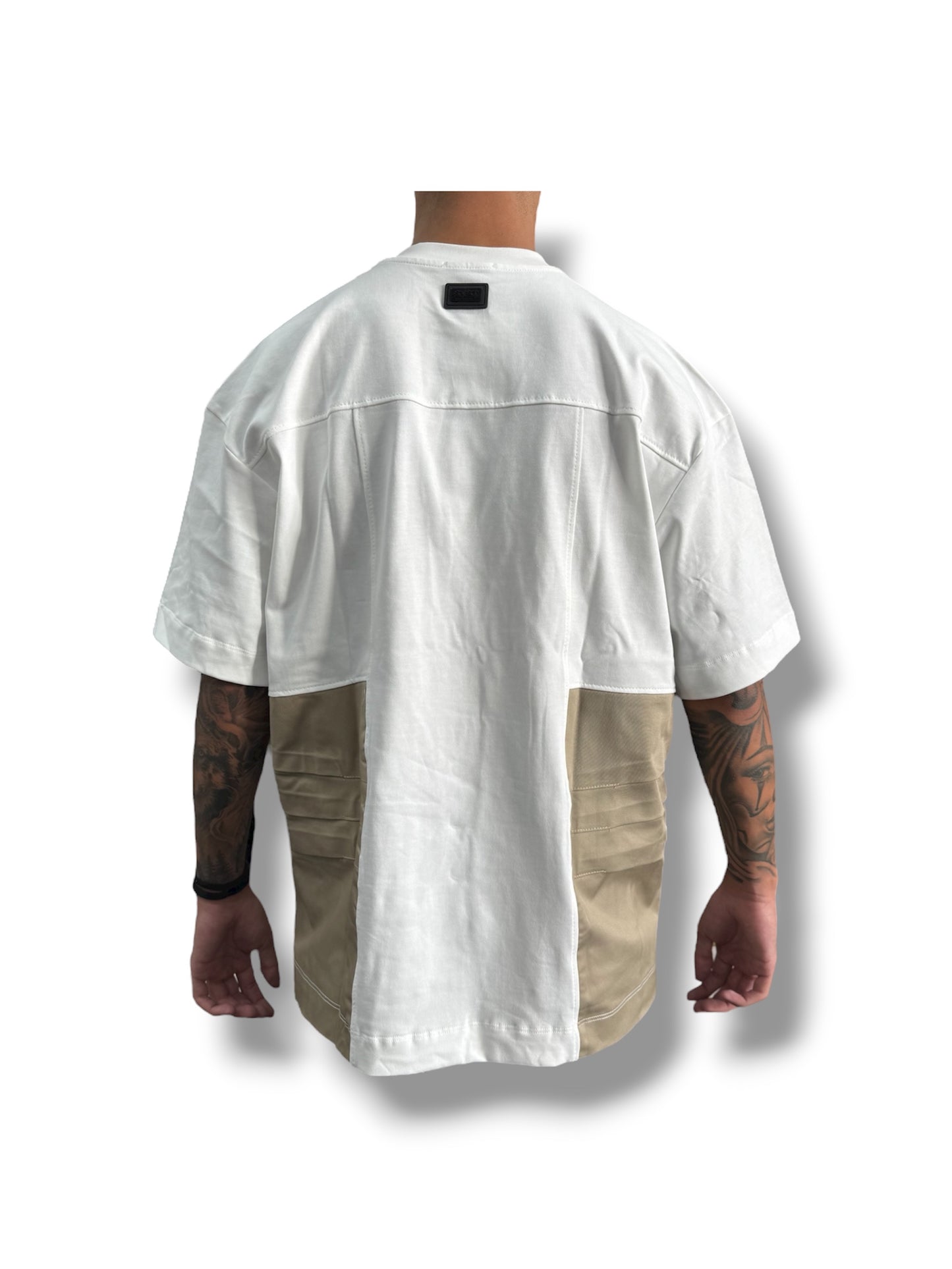 CIAPPA DETAIL WHITE/BEIGE TEE