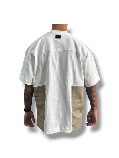 CIAPPA DETAIL WHITE/BEIGE TEE