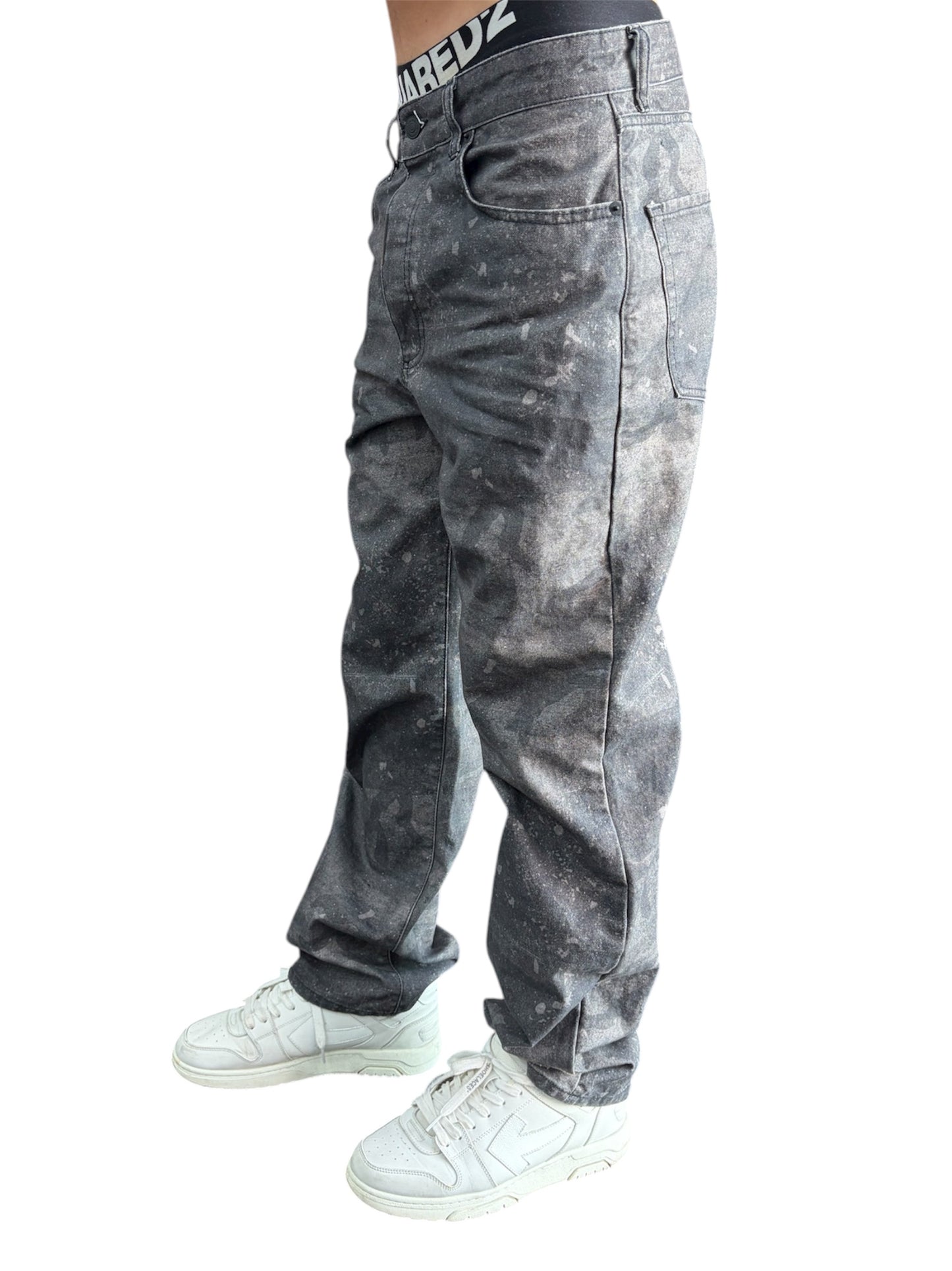 BAGGY DENIM BLACK CAMOUFLAGE