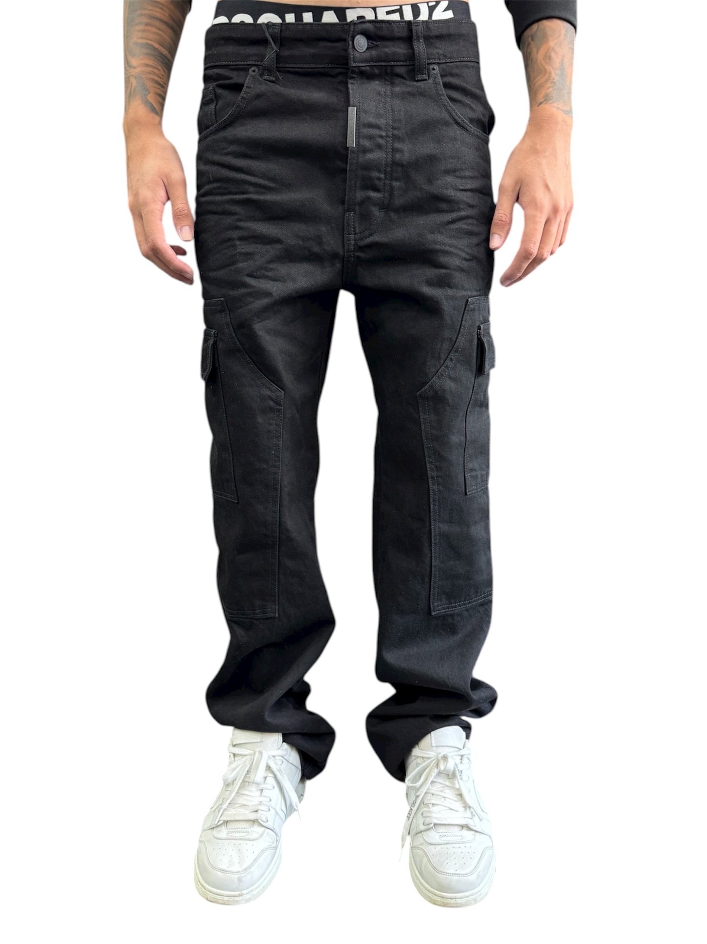 CARGO BLACK DENIM