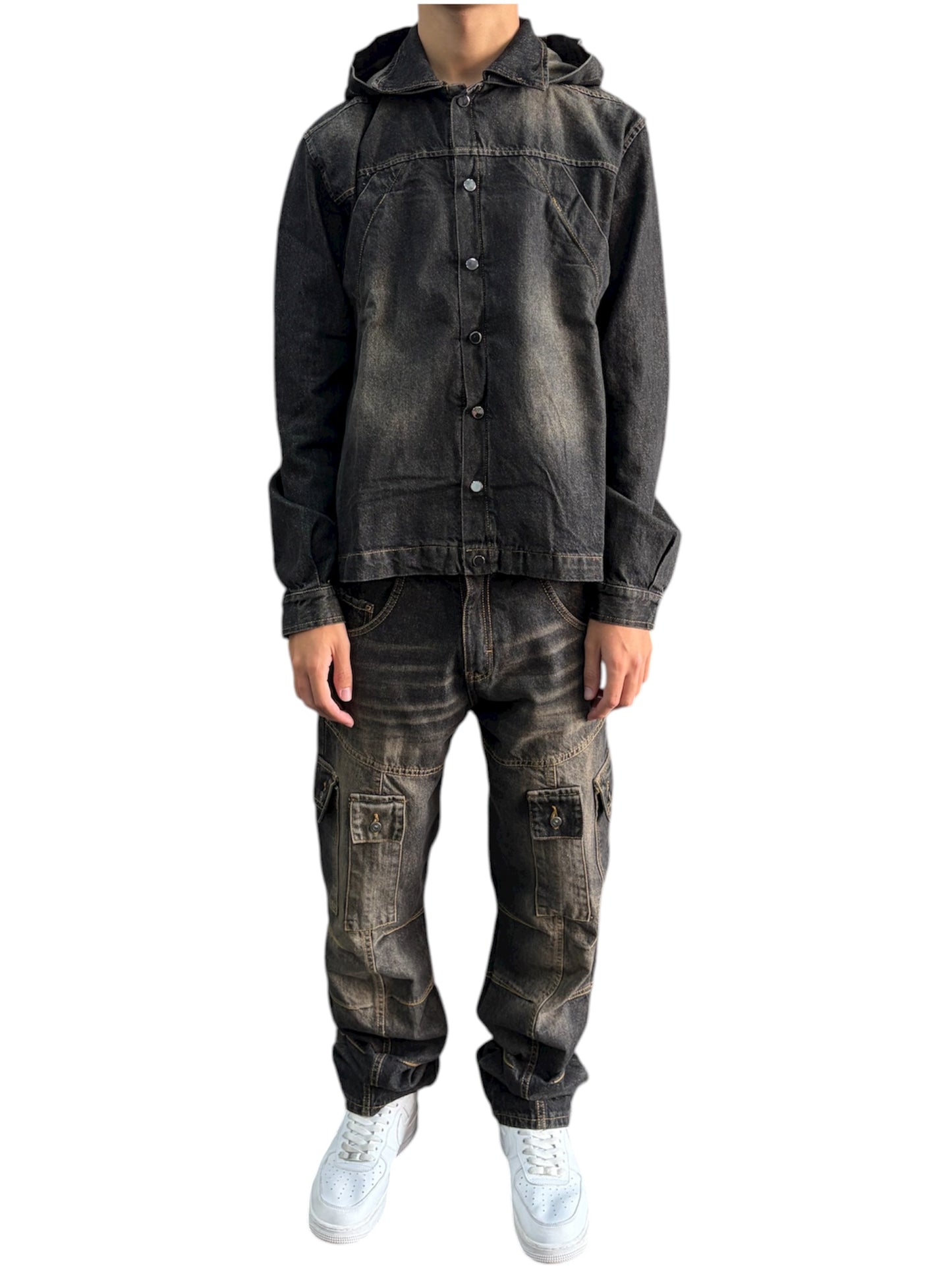 DENIM COORDSET MULTIPOCKET