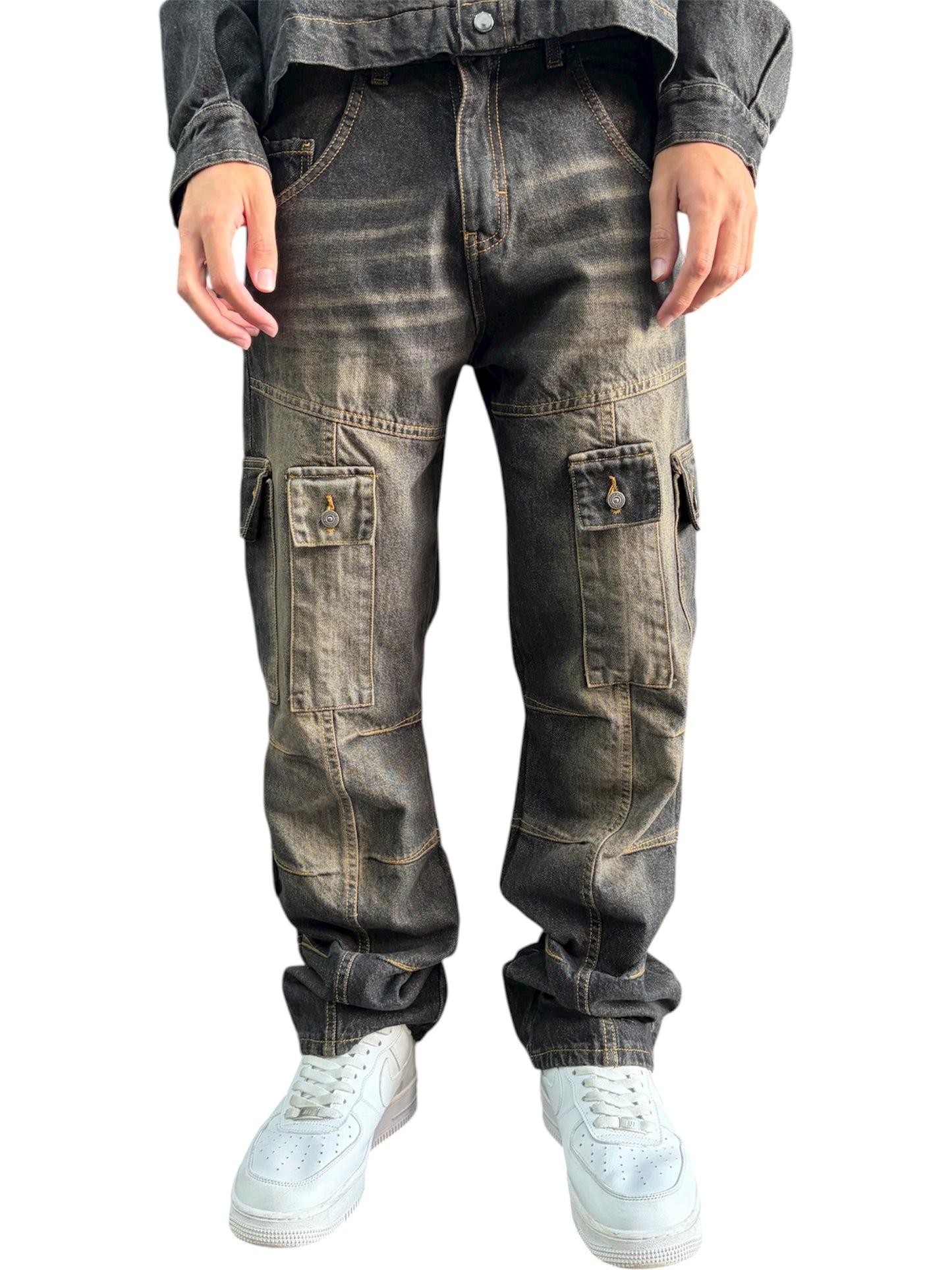 DENIM COORDSET MULTIPOCKET