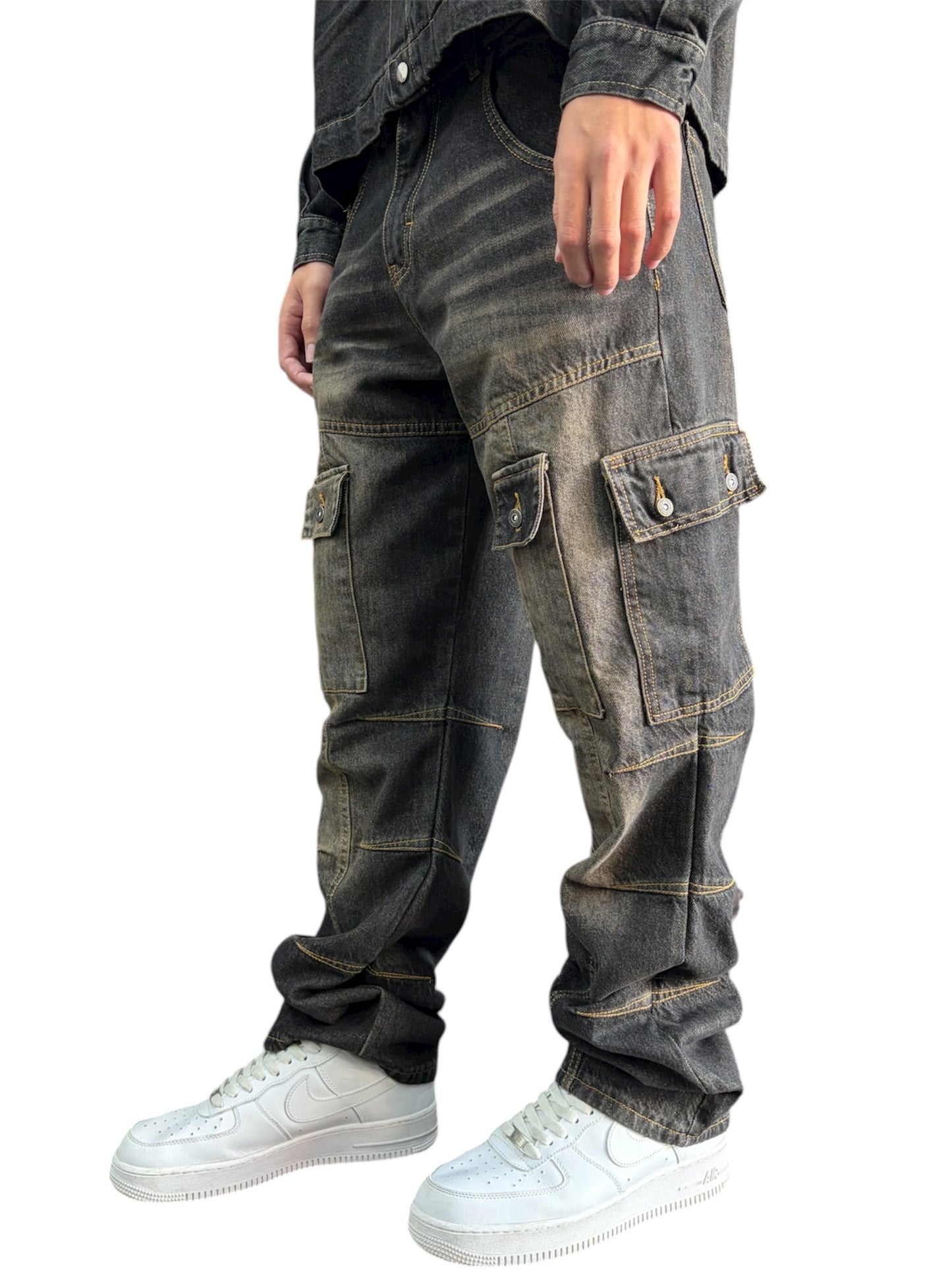 DENIM COORDSET MULTIPOCKET