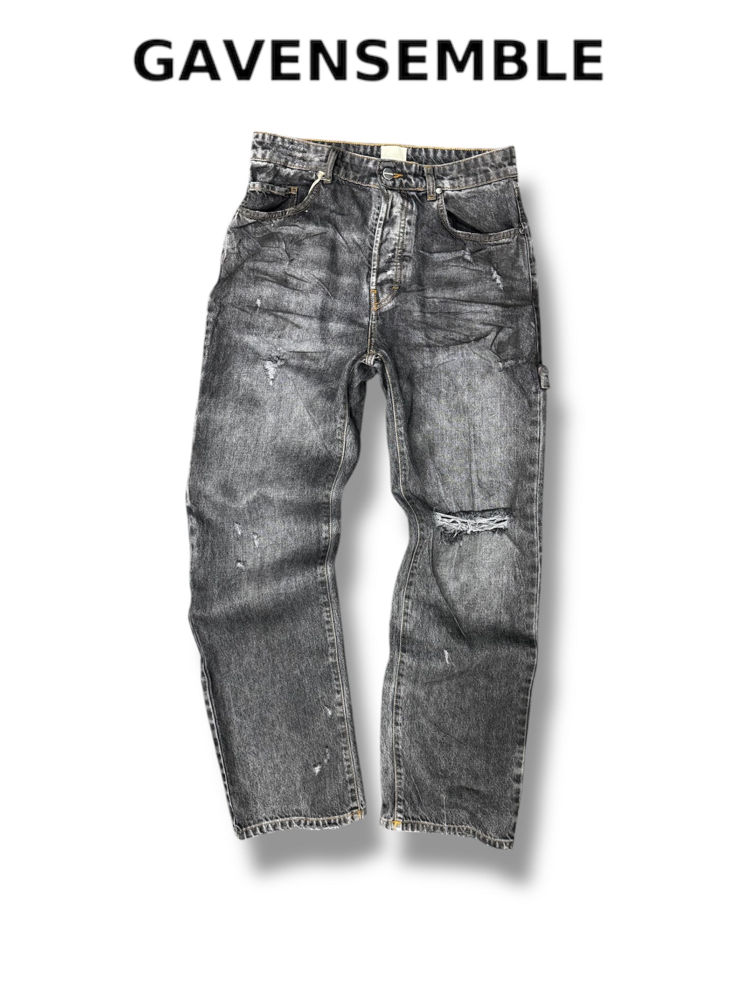 VERTICAL STRIPES PATCH BAGGY