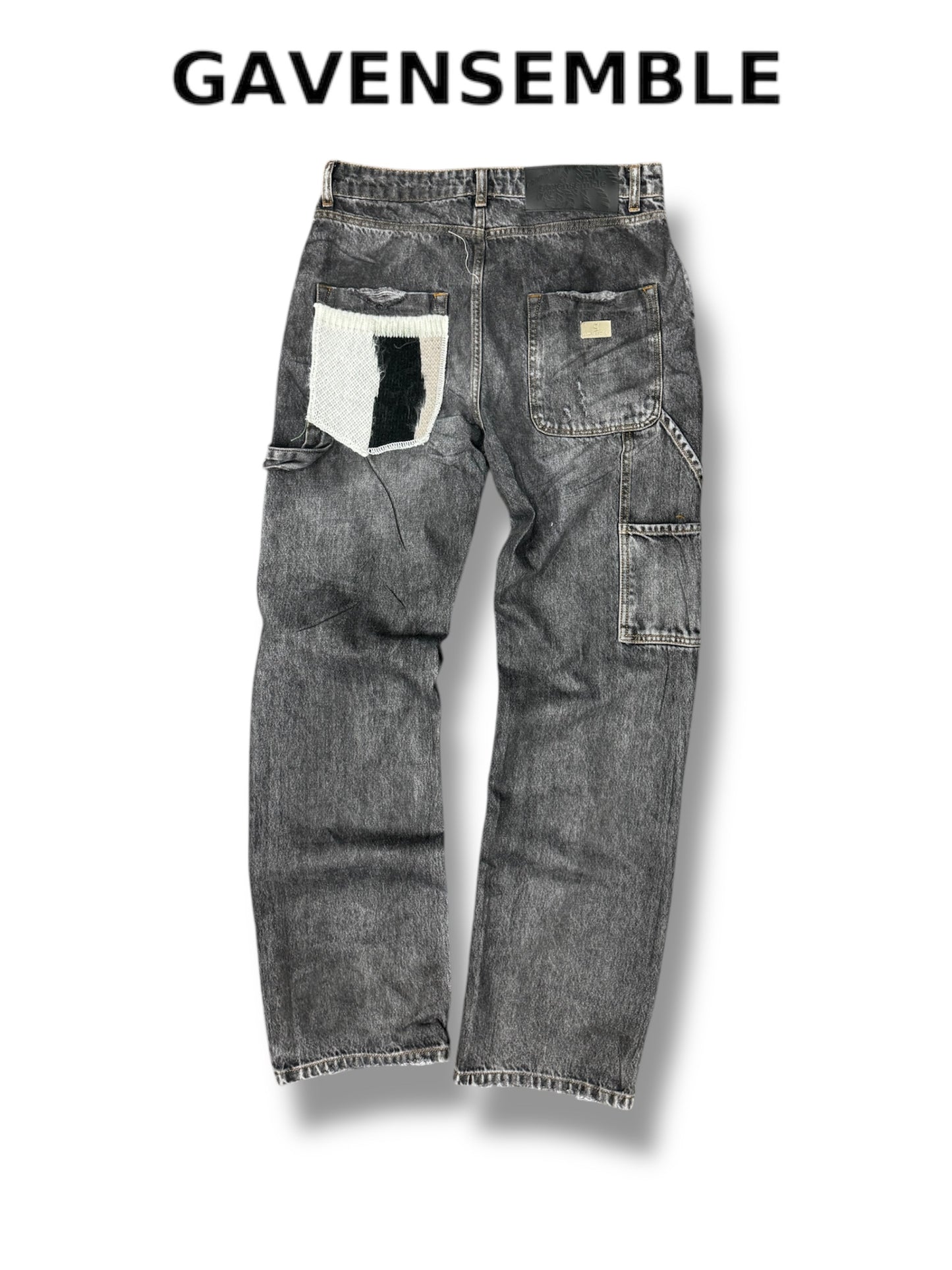 VERTICAL STRIPES PATCH BAGGY