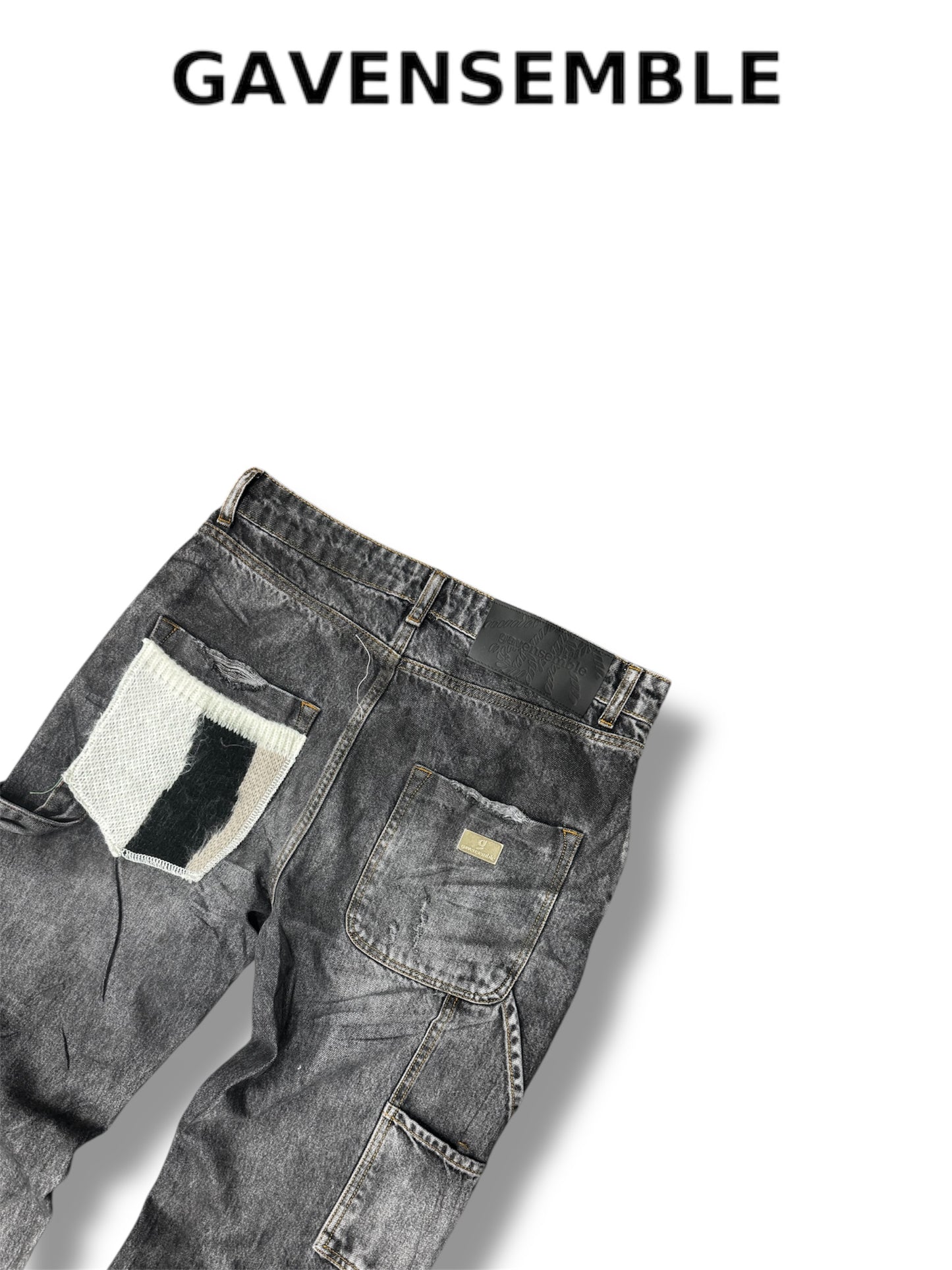 VERTICAL STRIPES PATCH BAGGY