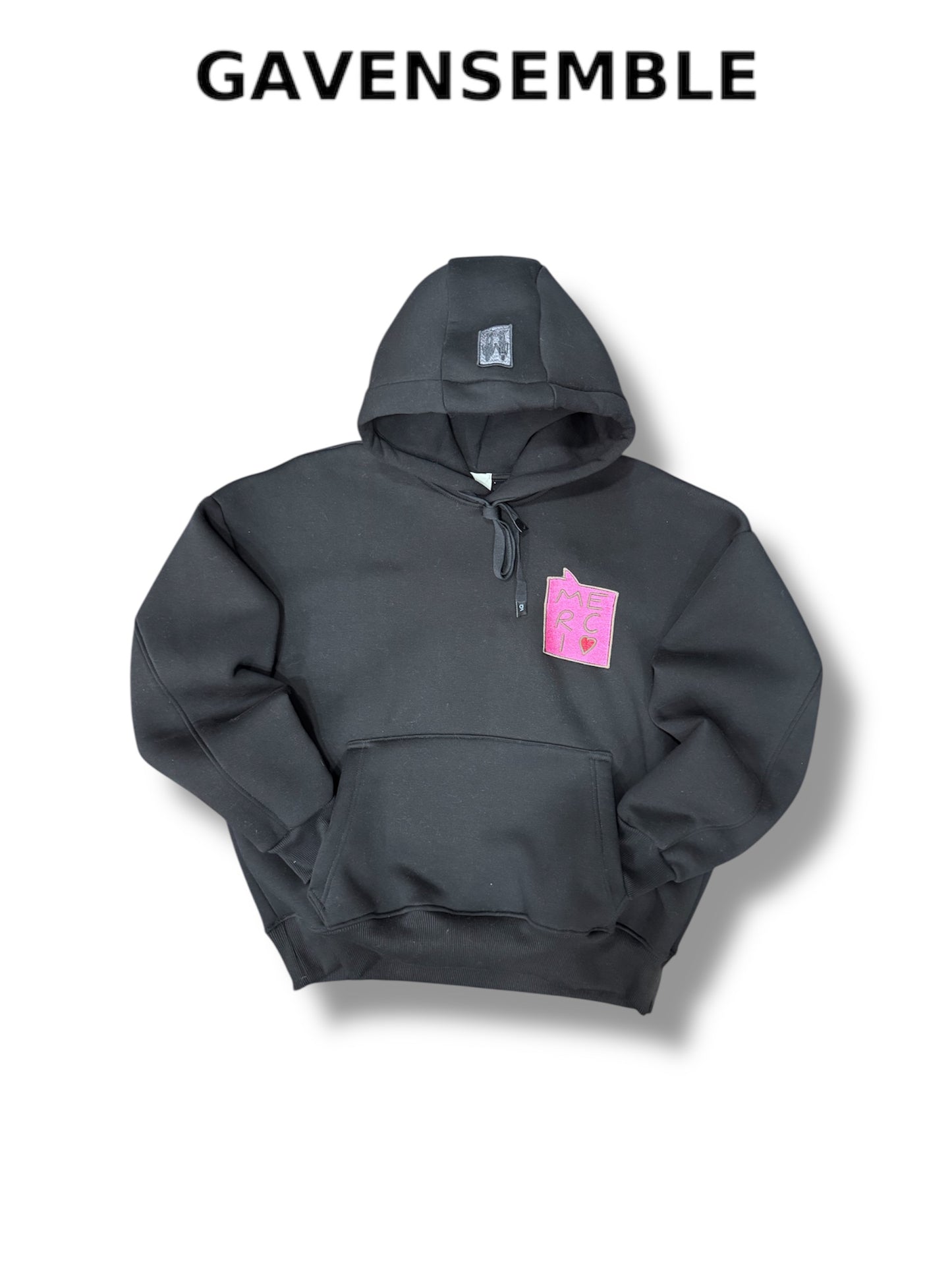 HOODIE MERCI BLACK