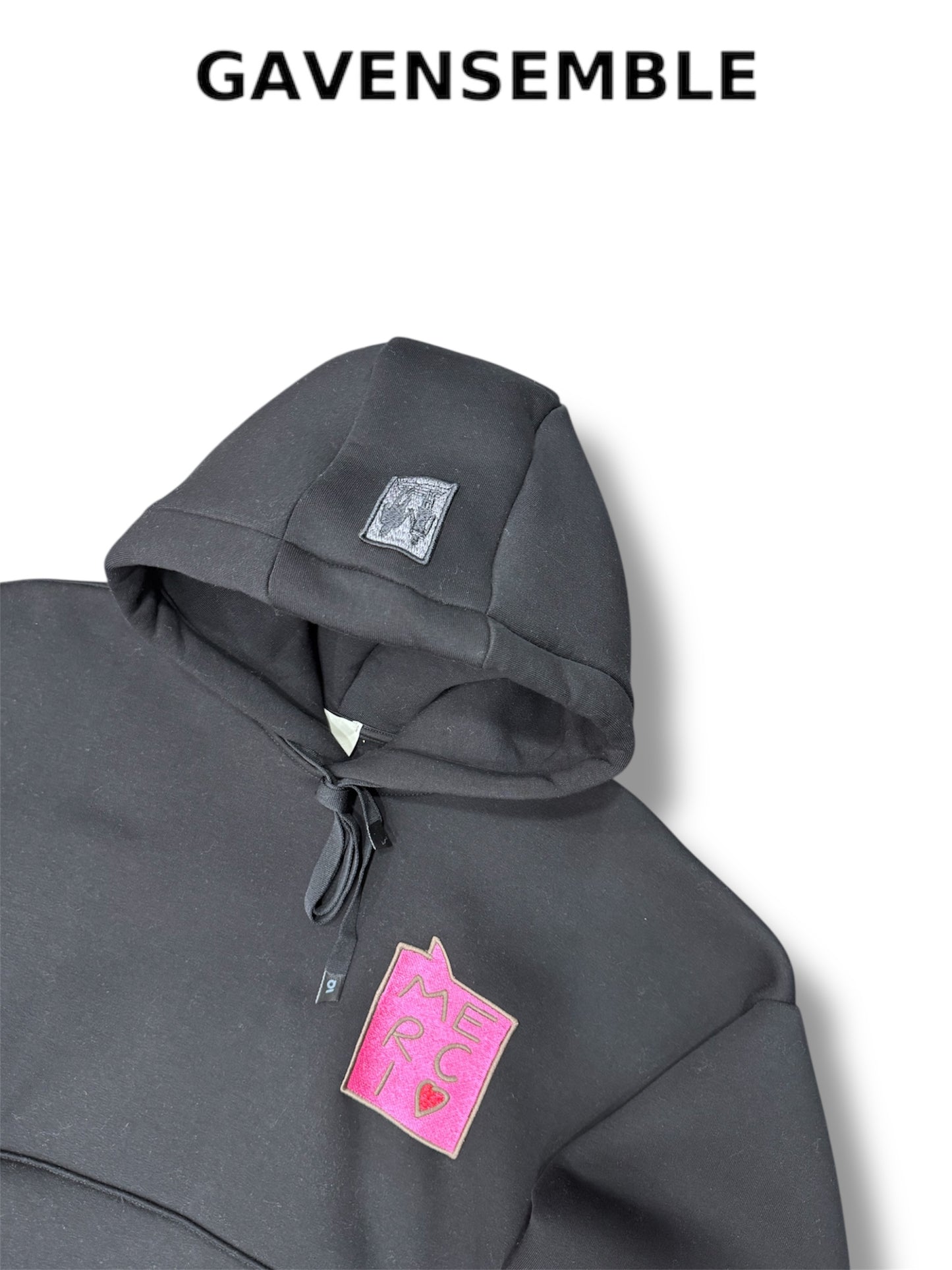 HOODIE MERCI BLACK