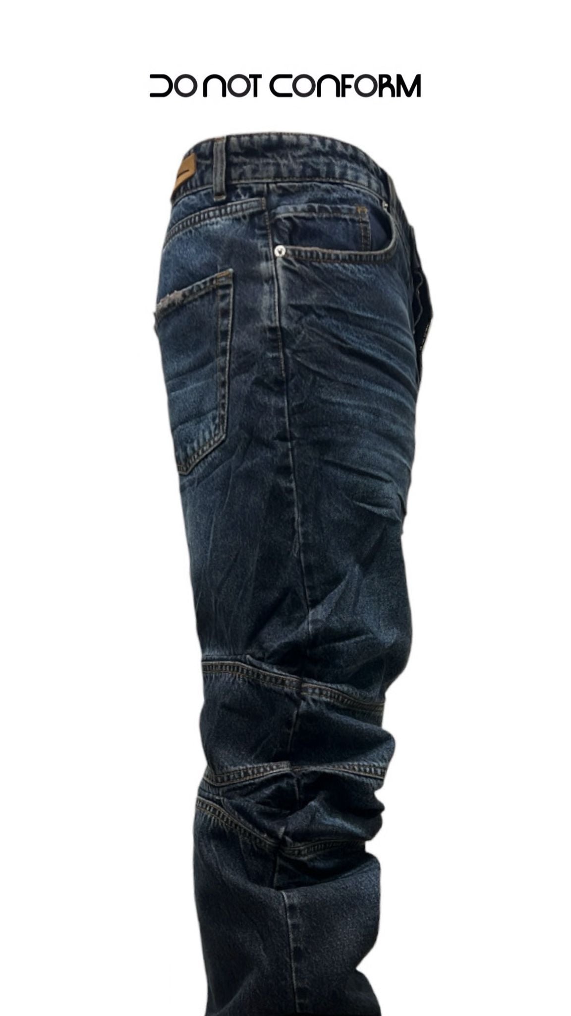 KNEE PROCESSING BLUE BAGGY