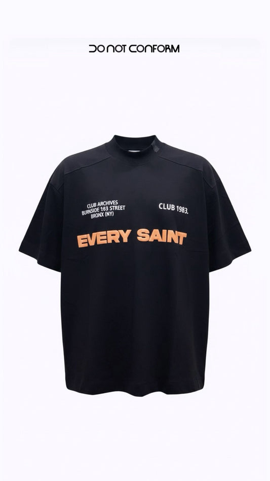EVERY SAINT BLACK TEE 5050