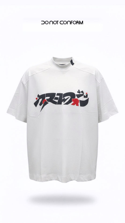 WHITE TEE JAPAN ABSTRACT 5020