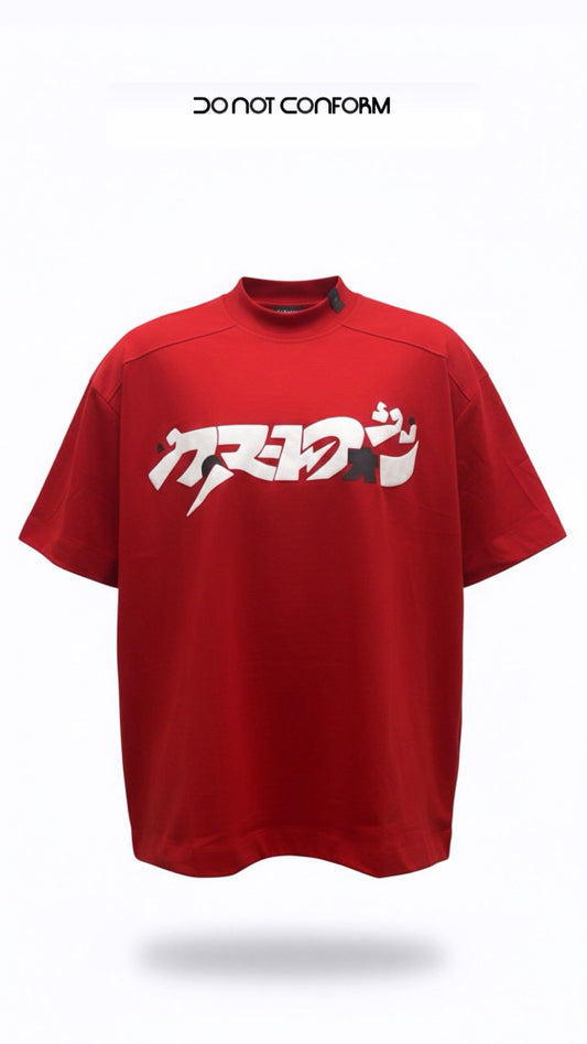 RED TEE JAPAN ABSTRACT 5020