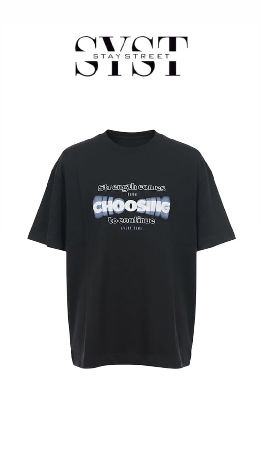 BLACK TEE CHOOSING 7008