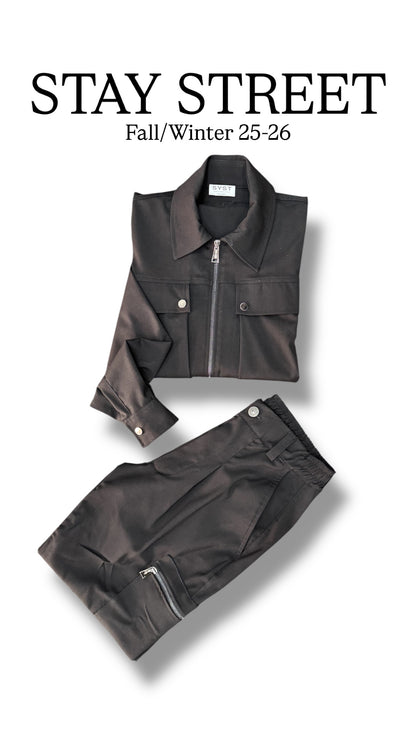 BLACK COORDSET SYST DOUBLE POCKET