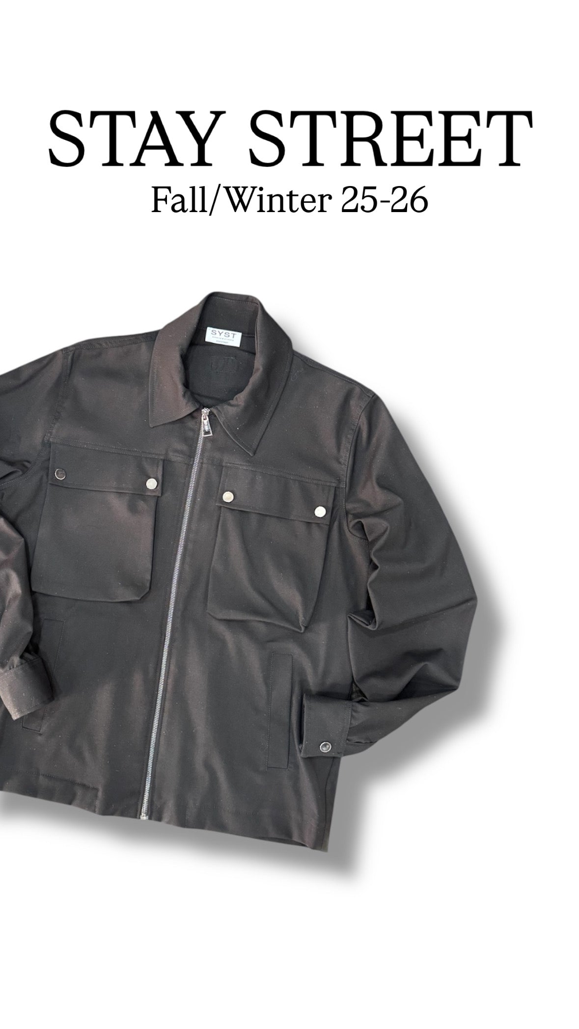 BLACK COORDSET SYST DOUBLE POCKET