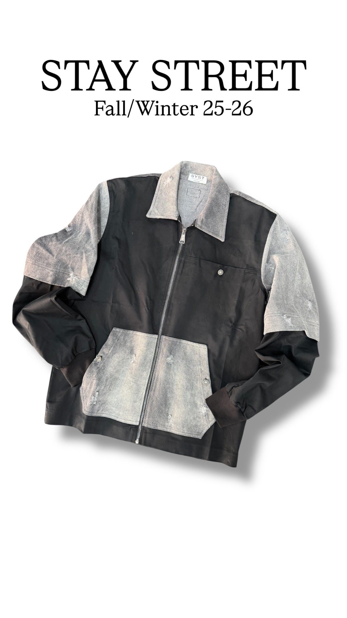 BLACK COORDSET SYST DENIM INSERTS