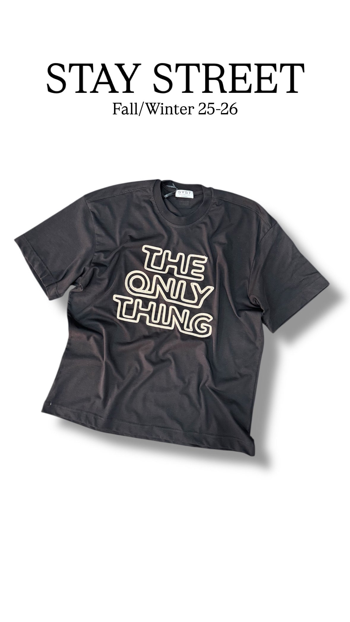 THE ONLY THING BLACK SHIRT