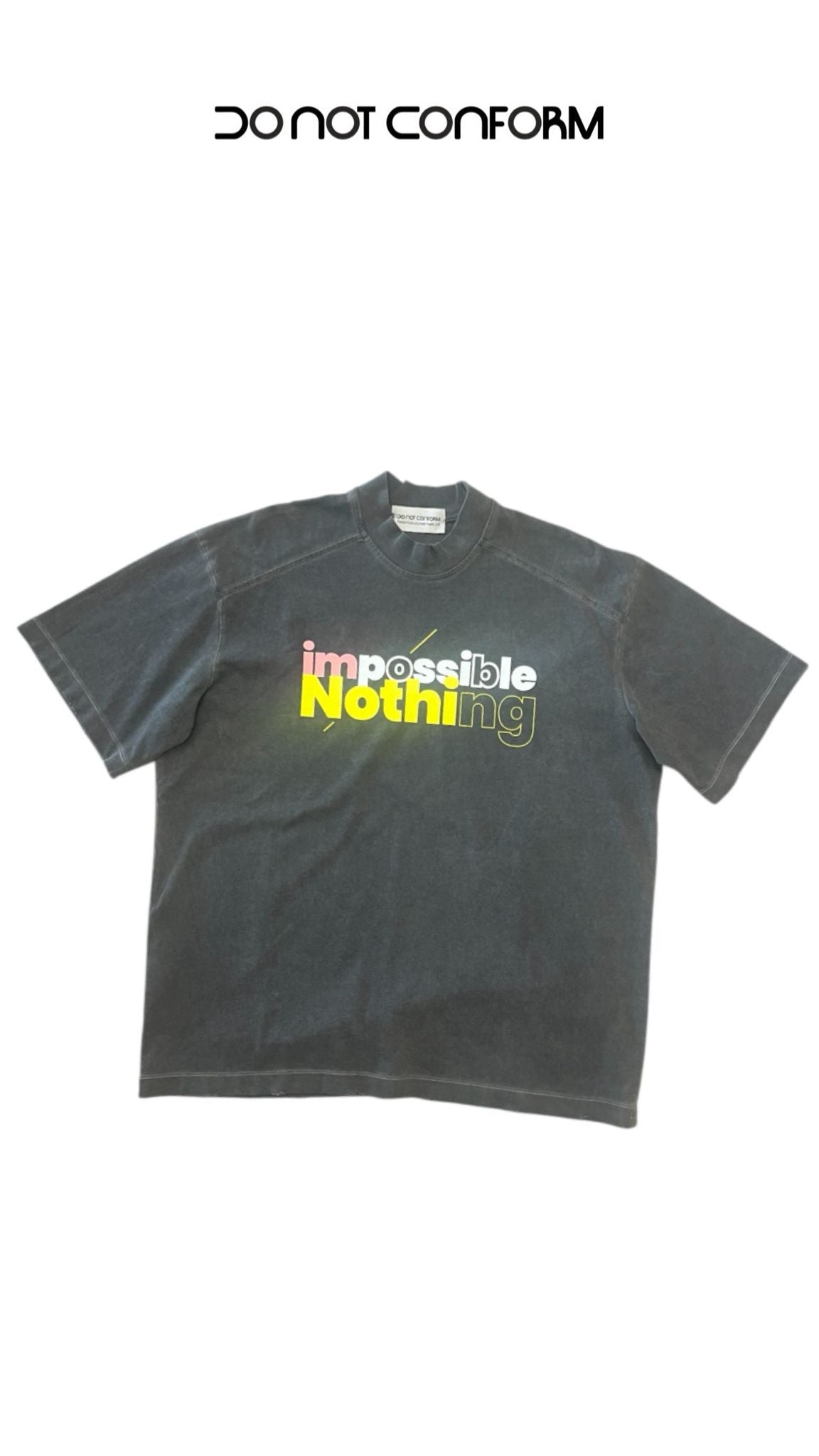 IMPOSSIBLE TEE GREY WASH
